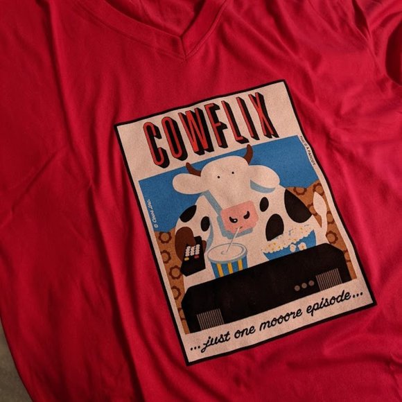 "Cowflix" T-Nightshirt - Picture 1 of 4